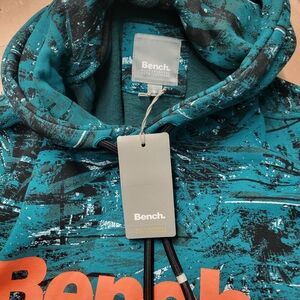 Bench Teal and Black Graphic Hoodie